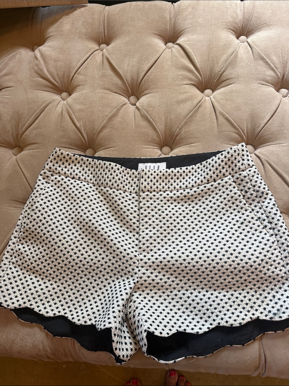 Elle Black & White Shorts